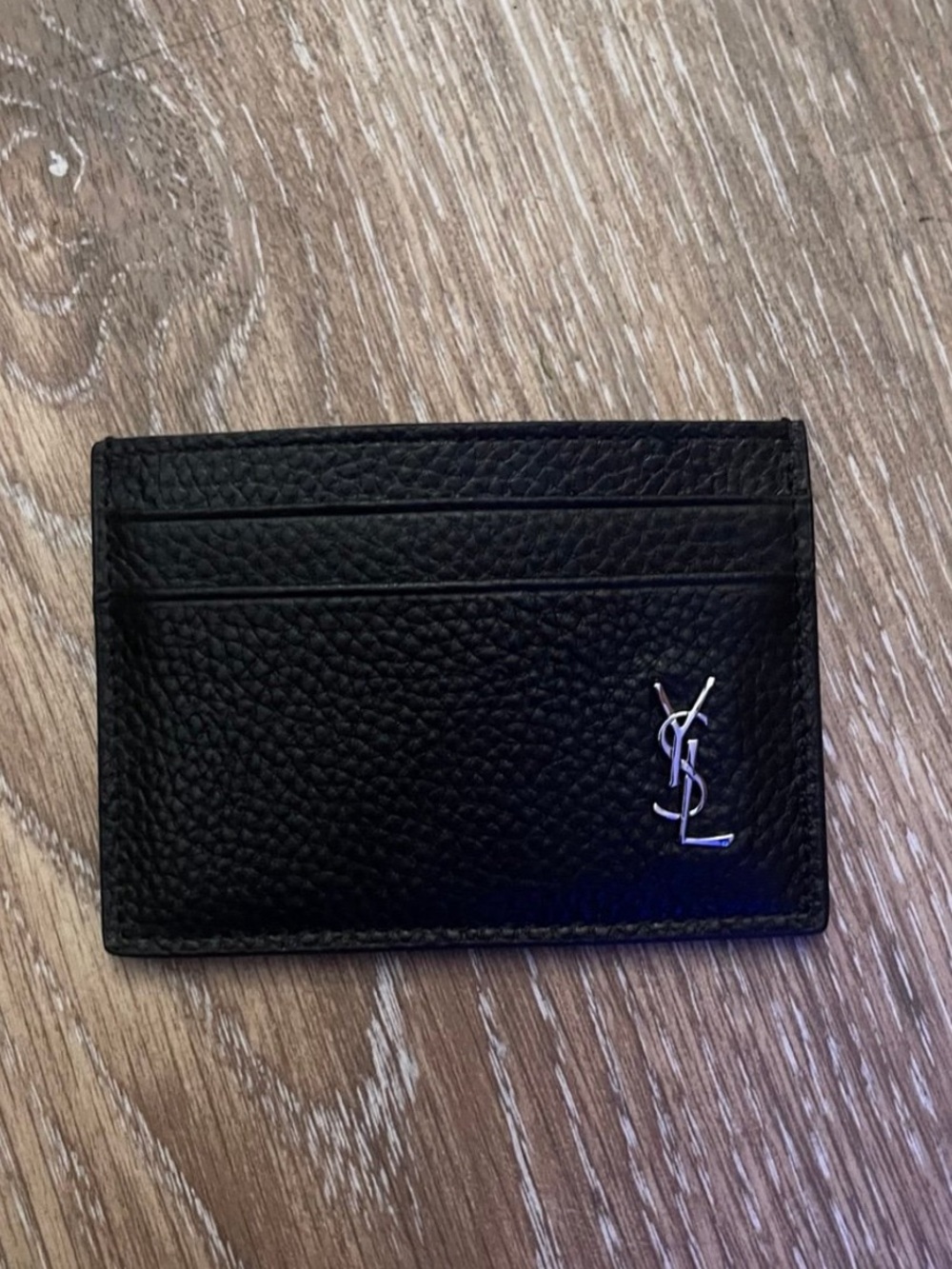 USED Saint Laurent Black Leather
Card Holder read description for more info